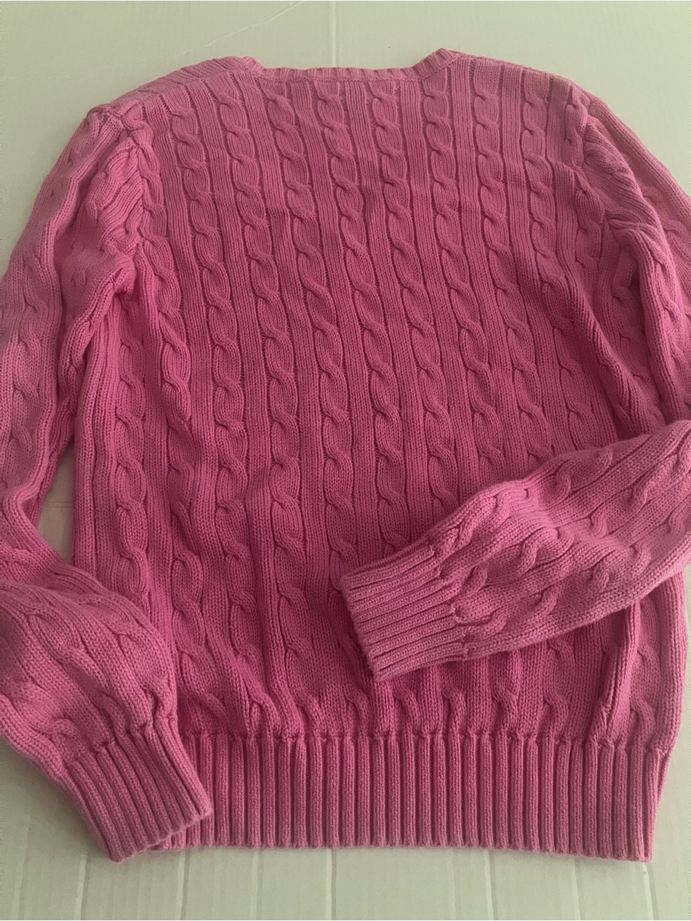 Ralph Lauren Sport Hot Pink Cable Knit Sweater - Picture 5 of 7